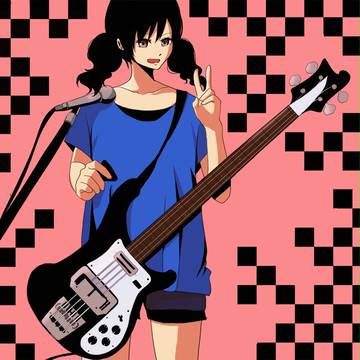 ベースボーカル女子