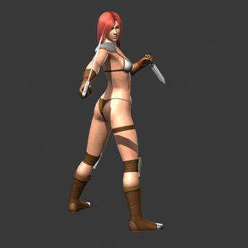 女戦士２ポーズ