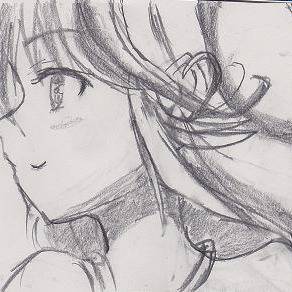 模写　電波女