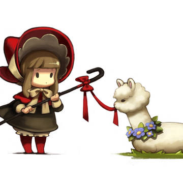 Alpaca girl