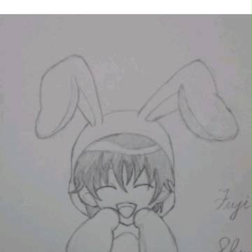 ﾃﾆｽの王子様:不二周助･うさぎ 模写