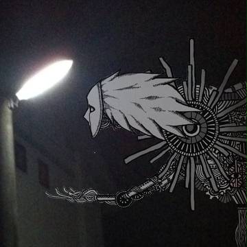 点滅街灯
