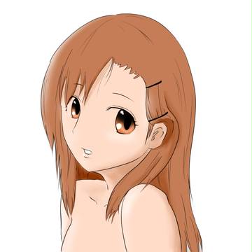 女の子色塗り後