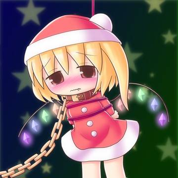 フランちゃんをツリーに吊るして