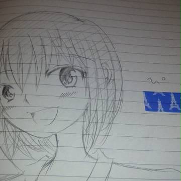 リア友の誕プレ用に描いた