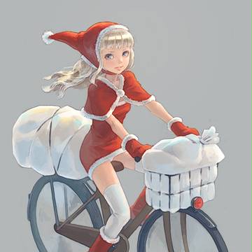 ママチャリサンタちゃん