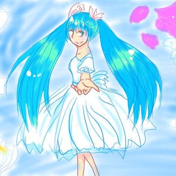 ミクと花