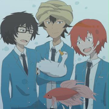 水族館の赤いお魚さん