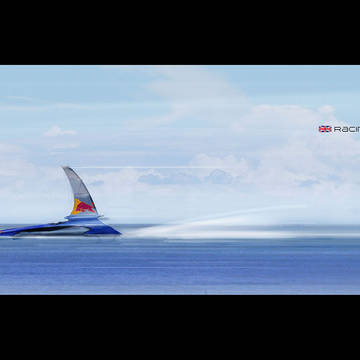 Futuristic racing yacht