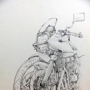 SUZUKI　GSX400S「刀」をイラストボードに（*´∀｀*