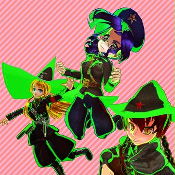 【MMD】3人娘勢ぞろい！！【靴ずれ戦線】