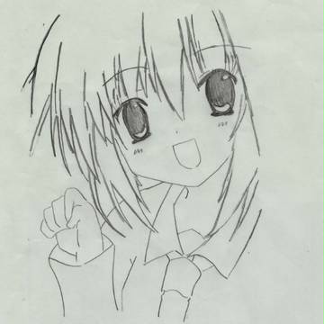 【つきツキ！】南条なずな（白黒）