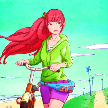 自転車少女＿色あり