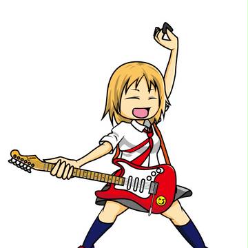 ロックギターガール