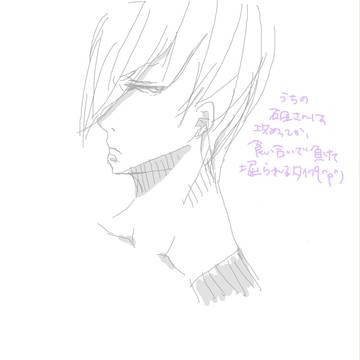 石田落書き