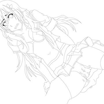 【線画】年賀状を描いてるはず(以下略)