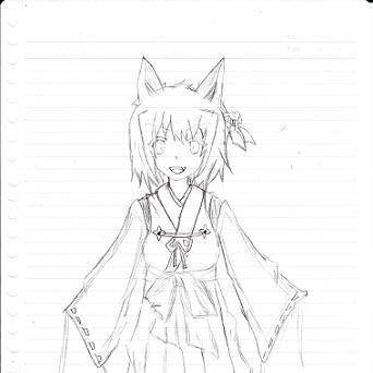 年賀状線画