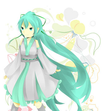 年賀状用初音ちゃん。