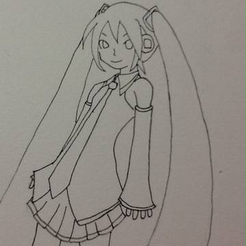 初音ミク 下書き
