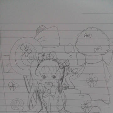 お菓子と吸血鬼になった少女