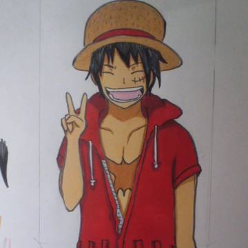 初描きルフィ君