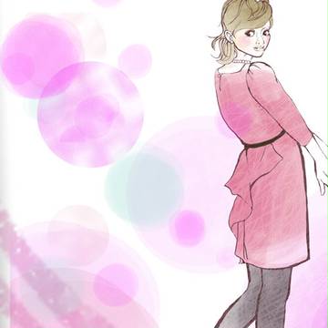 バックラッフルワンピ