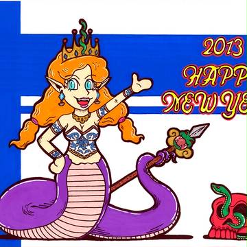 新年 de 蛇ねーちゃん
