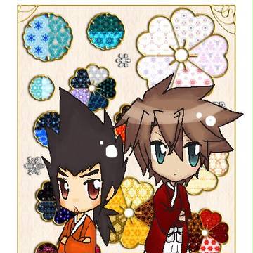 年賀状　櫂＆カムイ