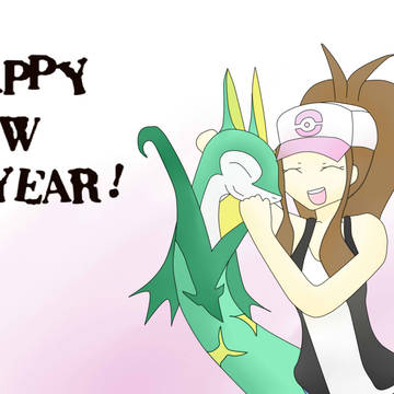 2013　ポケモン年賀状　「私のパートナー♪」