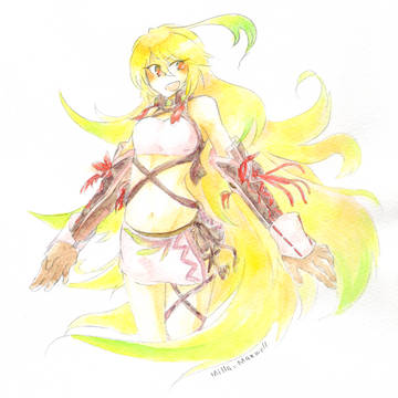 描き初めミラ様。