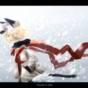 Walking in snow