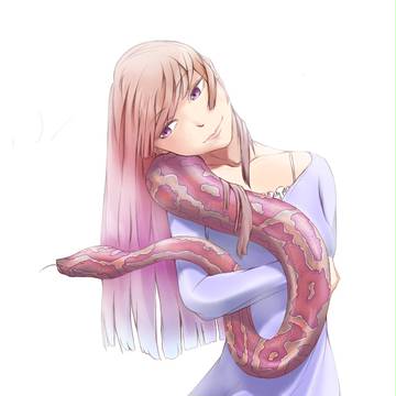 蛇と女性