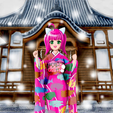 雪とウリンちゃん