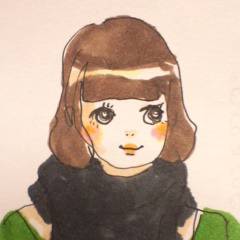 マフラーの女の子