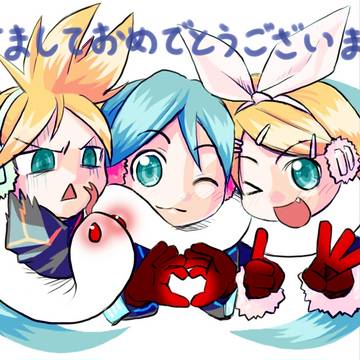 2013年賀状イラスト