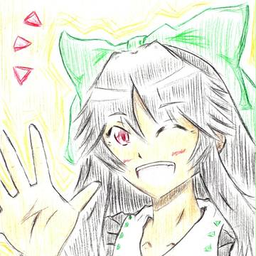 [アナログ]9999ツイート記念絵[東方]