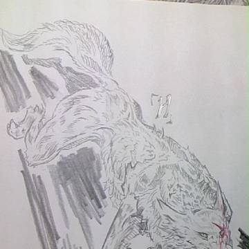 駆ける狼