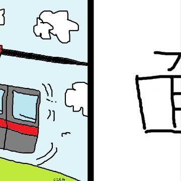 面←ロープウェイに見える