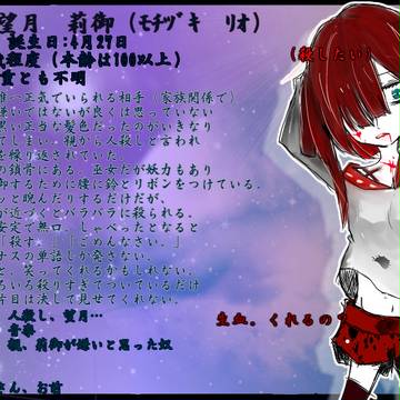 【アンダー】望月　莉御【キャラシート】