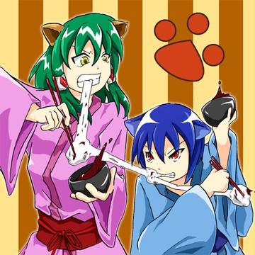 犬と猫の元旦