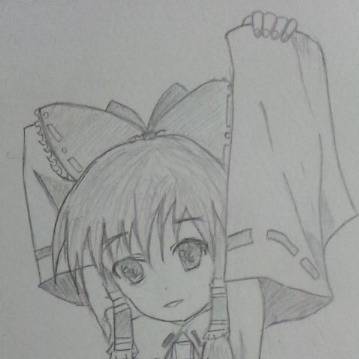 脇巫女。