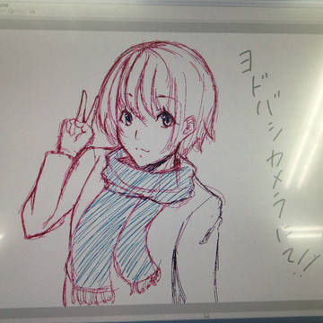 梅田ヨドバシカメラでラクガキ