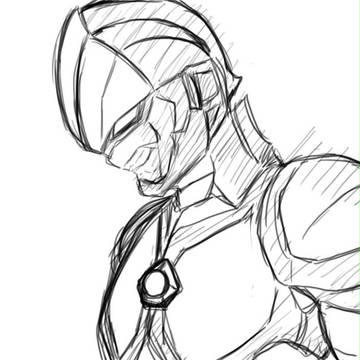 なんとなく描きたくなった人造ウルトラマン