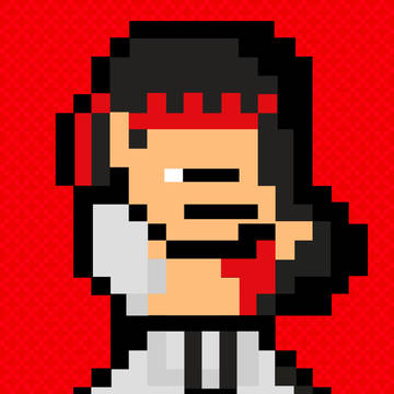 ryu 8bit style