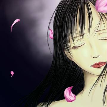 花が散る世界