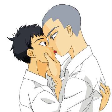 ガン見キッス