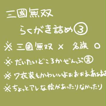 三國無双らくがき詰め③