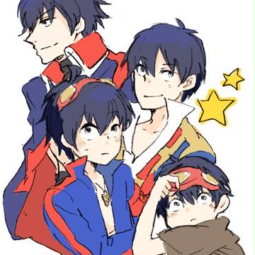 【腐】グレラガらくがき