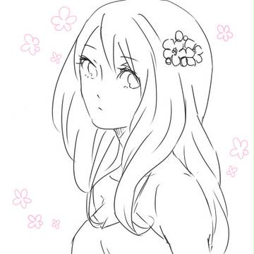 らくがき女の子詰め