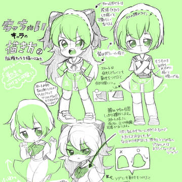 【講座】ちっちゃいキャラの描き方②